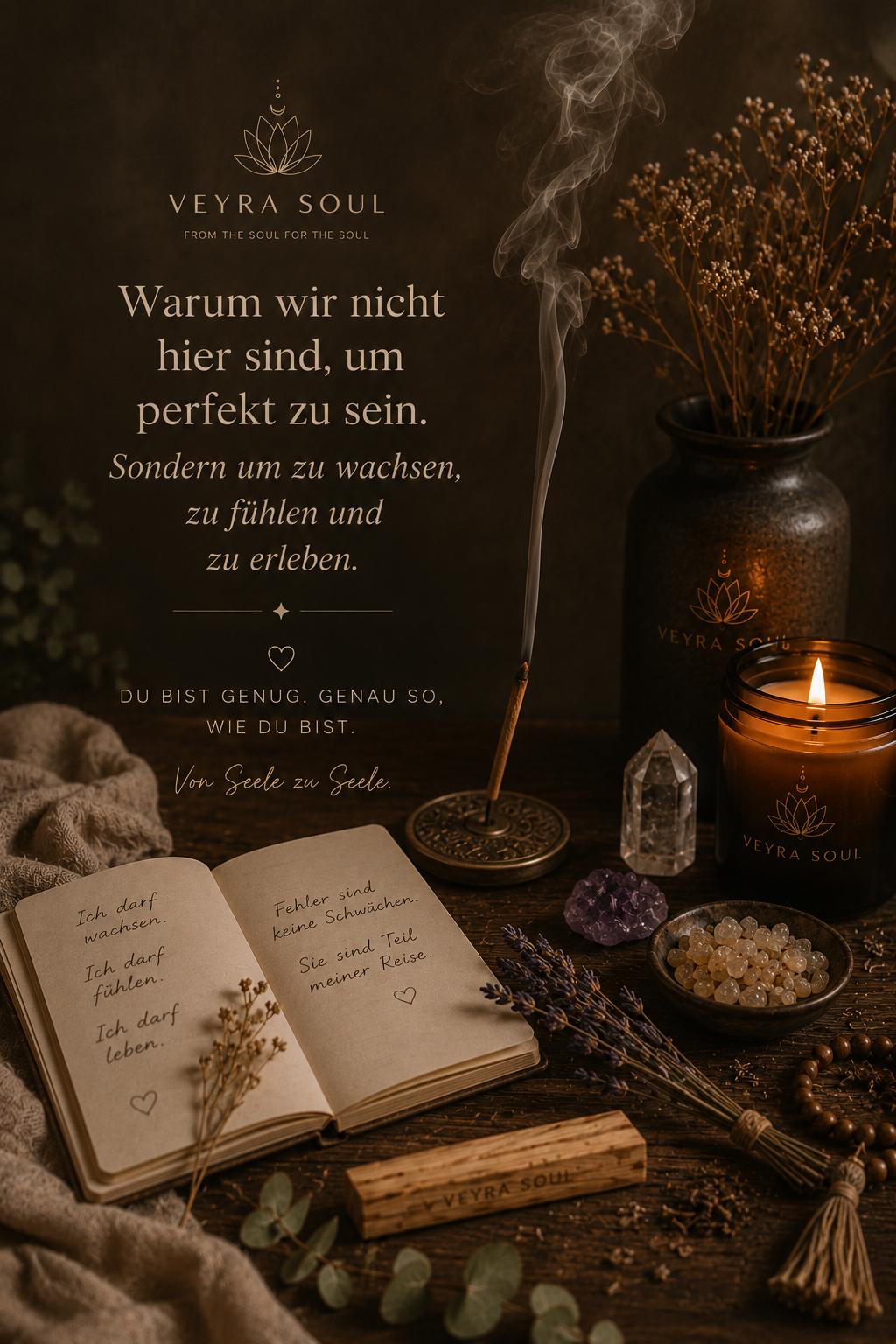 Warum wir nicht hier sind, um perfekt zu sein 🌙